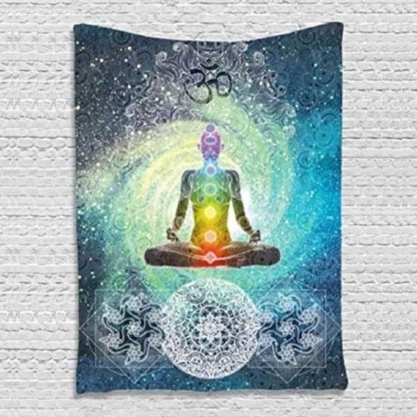 Zen&Spirit 7 Chakra Meditation Tapestry