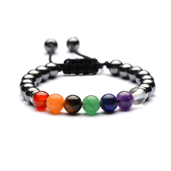 Zen&Spirit 7 Chakra Hematite Bracelet - Promote Wellness