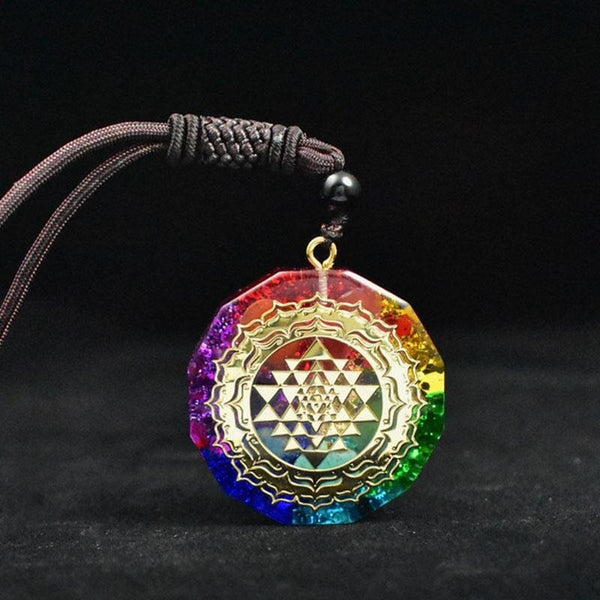 Zen&Spirit Chakra Orgonite Necklace - Balances Orgone Energy & EMF Protection