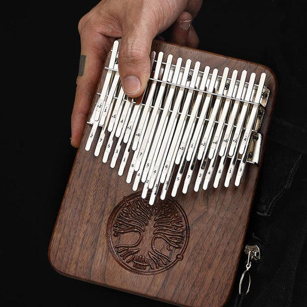 Zen&Spirit Mythstone Kalimba 34 Keys Thumb Piano Tree of Life Design Portable Finger Marimba Piano