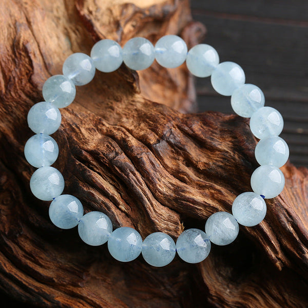 Zen&Spirit Blue Aquamarine Calming Bracelet - Grounding & Soothing