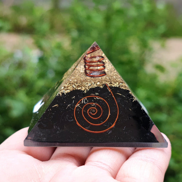 Zen&Spirit Black Tourmaline Orgone Protection Pyramid