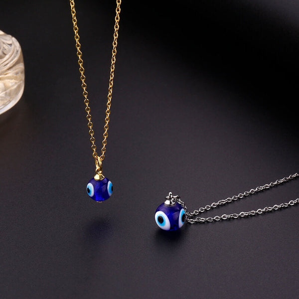 Zen&Spirit Blue Evil Eye Protection Necklace