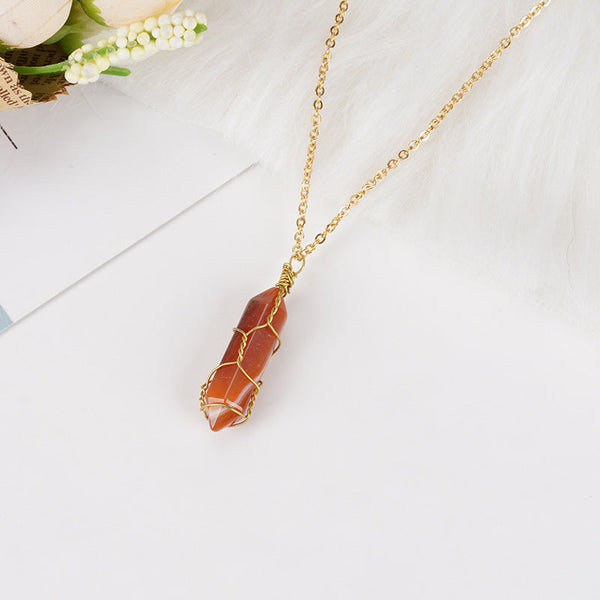 Zen&Spirit Carnelian Necklace - Boost Vitality, Creativity, Self-Confidence