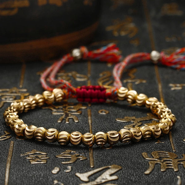 Pulsera tibetana de cuentas de cobre: ​​curación y equilibrio