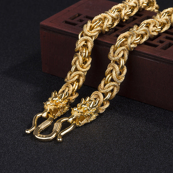 Zen&Spirit Eternal Dragon Link Chain - Gold