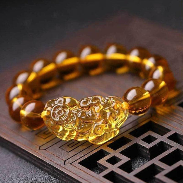 Zen&Spirit Citrine Pixiu Bracelet - Attract Wealth