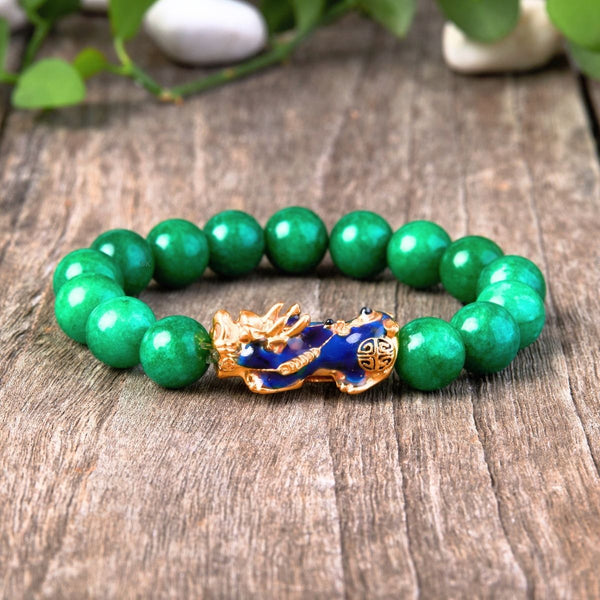 Zen&Spirit Green Jade Pixiu Bracelet - Abundance & Protection