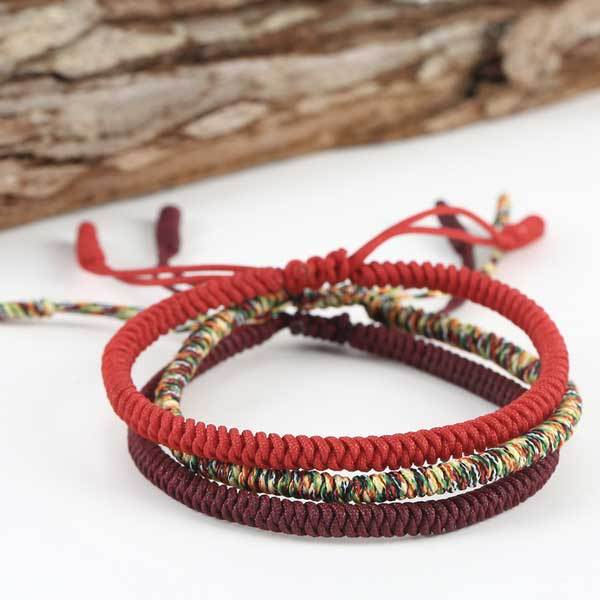 Zen&Spirit Tibetan Buddhist Knot Lucky Rope Bracelet