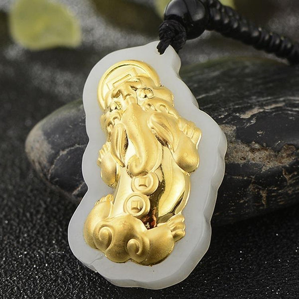 Zen&Spirit Hetian Jade Pixiu Necklace - Manifest Abundance