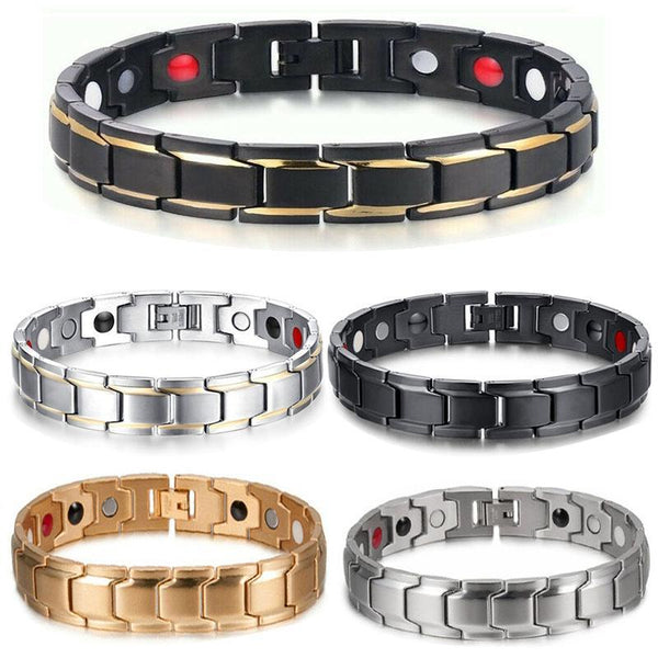 Zen&Spirit Magnetic Therapy Bracelets - Black, Silver, Gold