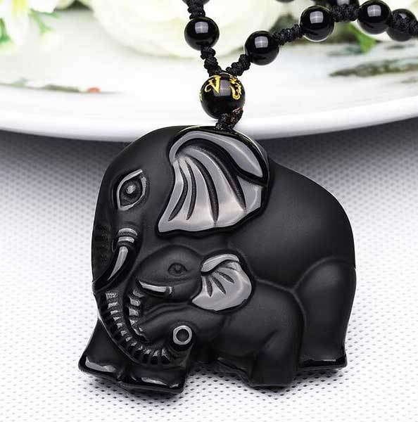 Zen&Spirit Mom and Baby Elephant Necklace - Inspire Familial Love