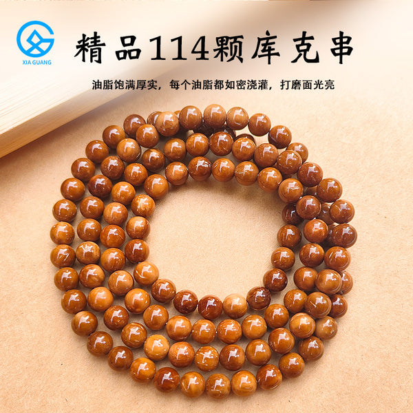 Zen&Spirit Multi-Circle Cook Bracelet: Carved Buddha Beads, 4-14mm