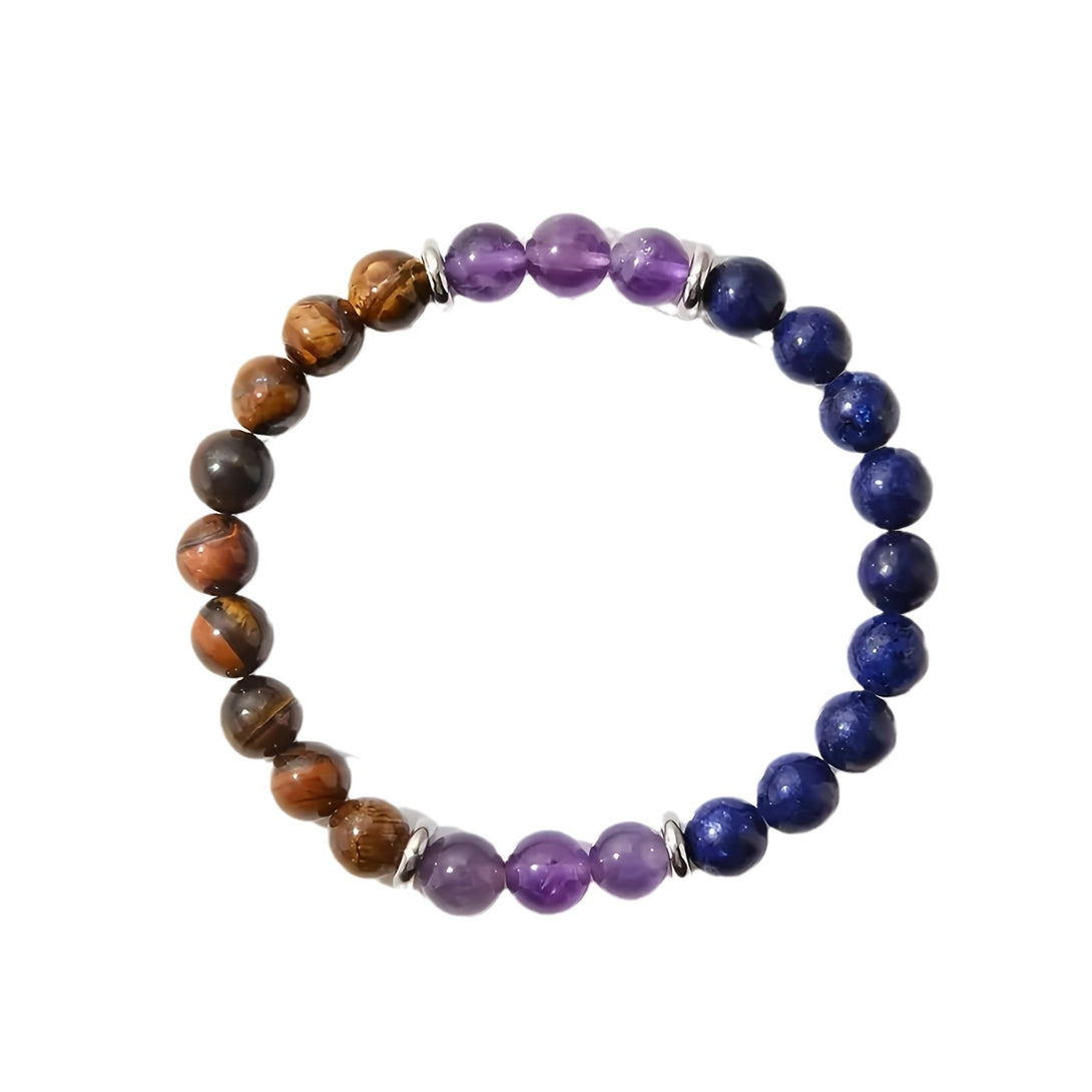 No card temu AliExpress TK cross-border explosive bracelet amethyst lapis lazuli tiger's eye bracelet source wholesale