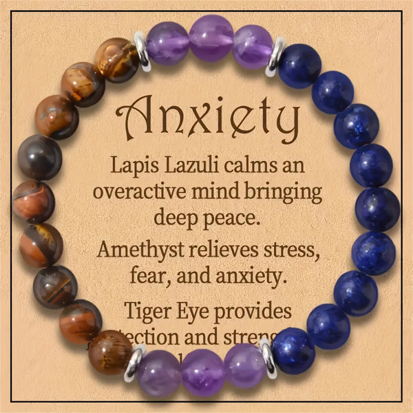 No card temu AliExpress TK cross-border explosive bracelet amethyst lapis lazuli tiger's eye bracelet source wholesale