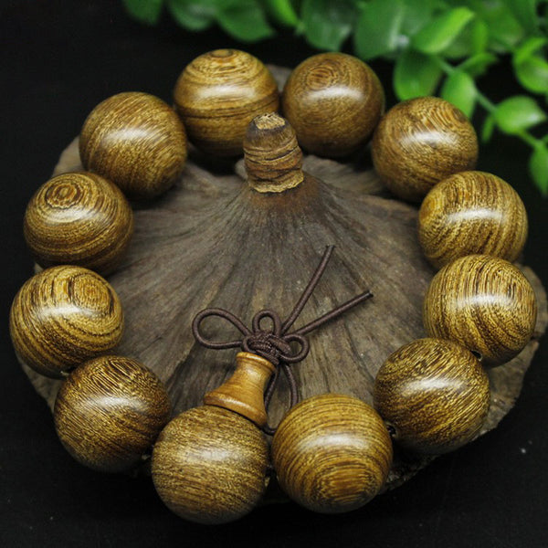 Factory wholesale gold silk sandalwood bracelet rosary men's and women's fashion fashion jewelry wooden craft gifts