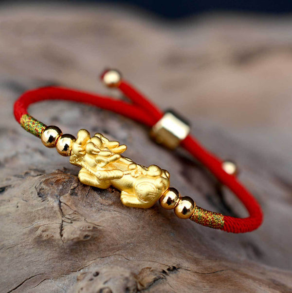 Zen&Spirit Feng Shui Red String Pixiu Bracelet