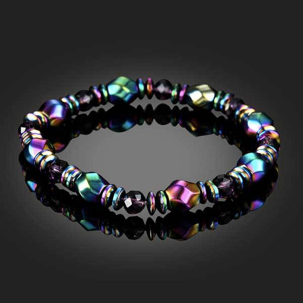 Zen&Spirit Rainbow Magnetic Hematite Wellness Bracelet