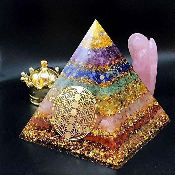 Zen&Spirit Seven Chakra Healing Orgone Pyramid