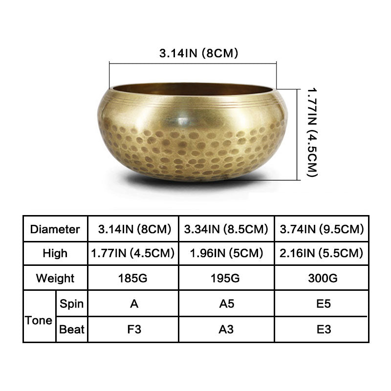 Tibetan Meditation Sound Bowl Handcrafted for Healing and Mindfulness Singing Bowl Set Singing Bowl buddhastoneshop 6