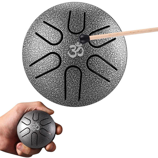 Zen&Spirit Mini Steel Tongue Drum 3 Inch Sound Healing Drum Kit